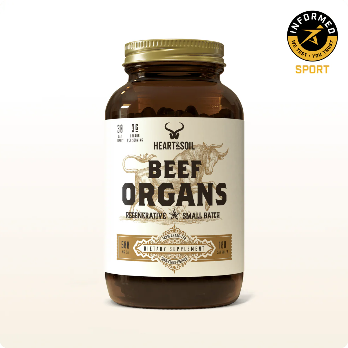 Heart & Soil Beef Organ Supplements